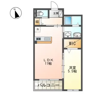 ラルーチェ【1階】の間取り