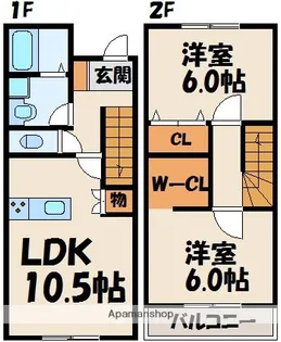 RAYS TERRACE TSUYAZAKI【1階】の間取り