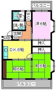 エクセレント古田【1階】の間取り