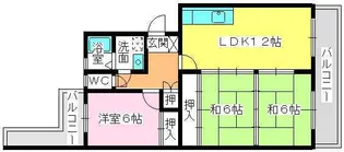 リバーサイド香椎【3階】の間取り