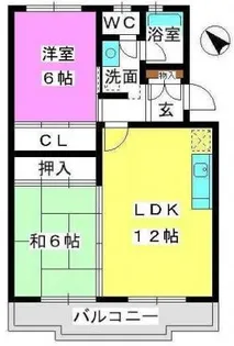 クレーンコーポ【4階】の間取り