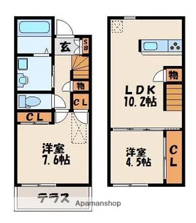 グランツ【1階】の間取り