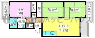 レジデンス唐原【2階】の間取り