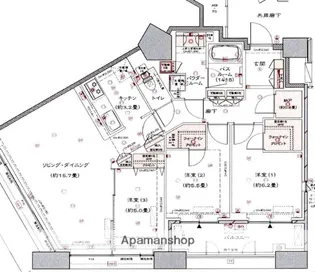 アイタワー【3階】の間取り