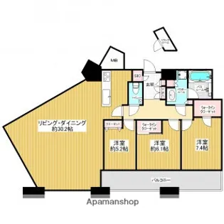アイタワー【30階】の間取り