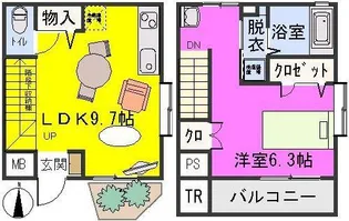 ラ・ネージュ【1階】の間取り