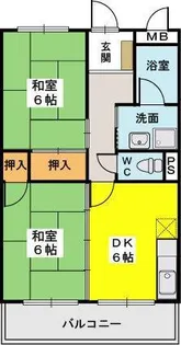 第3ハイツ香綾【2階】の間取り