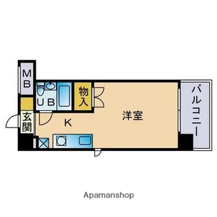 福岡県福岡市東区箱崎4丁目【マンション】の間取り