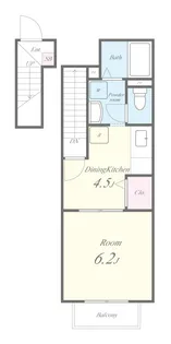 ハイツ雅【2階】の間取り