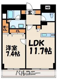 ブルーミングテラス東郷駅前【4階】の間取り