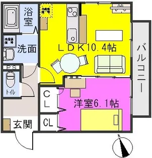 シルキー【2階】の間取り