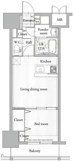エンクレスト吉塚駅前Ⅱ【11階】の間取り