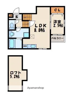 ポラリス福間【2階】の間取り
