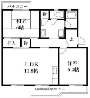 東福間12000棟【5階】の間取り