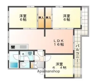 エメラルドマンション香椎A・B【5階】の間取り