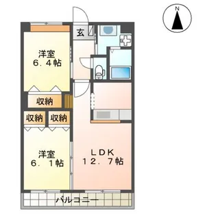 セレニテ桜美台【202号室】の間取り