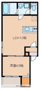 福岡県福岡市東区箱崎2丁目【アパート】の間取り