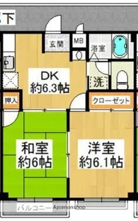 ブルーメンⅠ【2階】の間取り