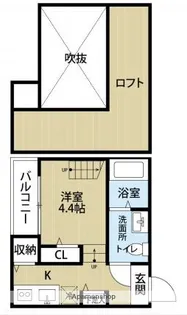 ラピス香椎【1階】の間取り