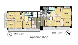 フロスター香椎【6階】の間取り