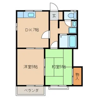 コーポクワイエット【2階】の間取り