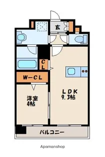 1LDKの間取り画像