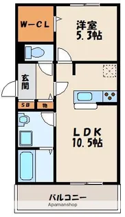 グラン上和白【2階】の間取り