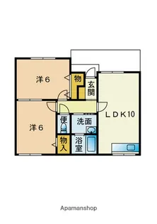 ヒューゲル美和台【1階】の間取り