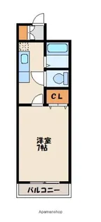グランシャリオ箱崎【2階】の間取り