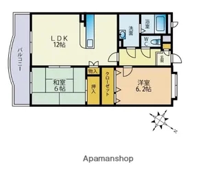 福岡県福岡市東区多の津5丁目【マンション】の間取り