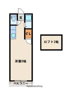 エトワール綾【1階】の間取り