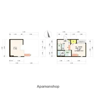 ハーモニーテラス和白Ⅶ【1階】の間取り