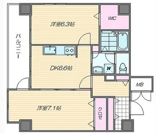アークコート【3階】の間取り