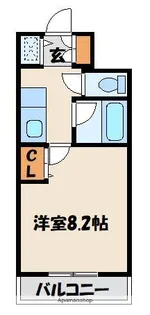 サクシード多の津【4階】の間取り