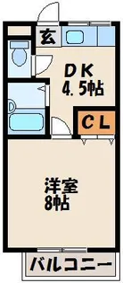 サンガーデン福間【1階】の間取り