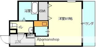 福岡県福岡市東区箱崎1丁目【マンション】の間取り