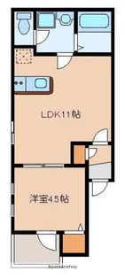 リテラ和白イースト【1階】の間取り