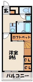1Kの間取り画像