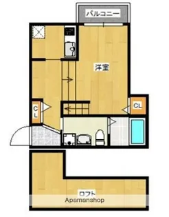 ジンフィールド福工大前【1階】の間取り