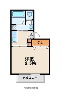 ヴェルディーク多々良【2階】の間取り