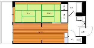 2LDKの間取り画像