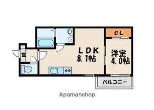 J・プレミアムスイート【3階】の間取り