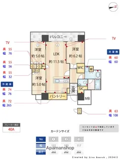 照葉ザ・タワー【21階】の間取り