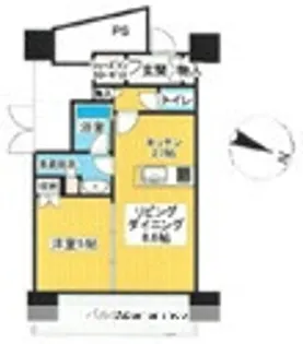 照葉ザ・タワー【35階】の間取り