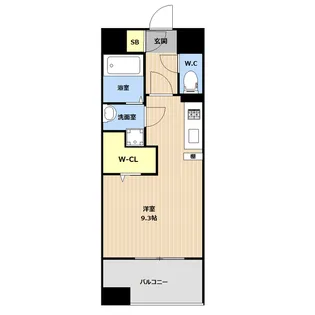 LIBTH吉塚Ⅱ【5階】の間取り