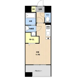LIBTH吉塚Ⅱ【8階】の間取り