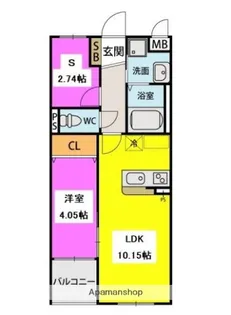フルリジェール花見が浜【2階】の間取り