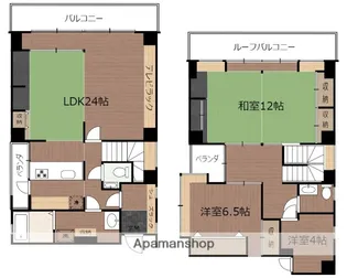 福岡県福岡市東区箱崎1丁目【マンション】の間取り