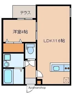 SANBATH WAJIRO 【3階】の間取り