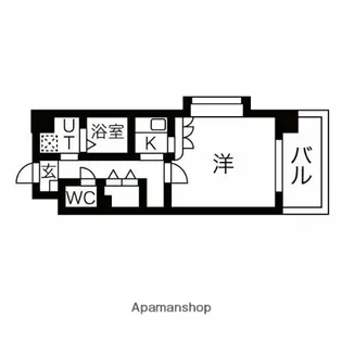 福岡県福岡市東区箱崎1丁目【マンション】の間取り